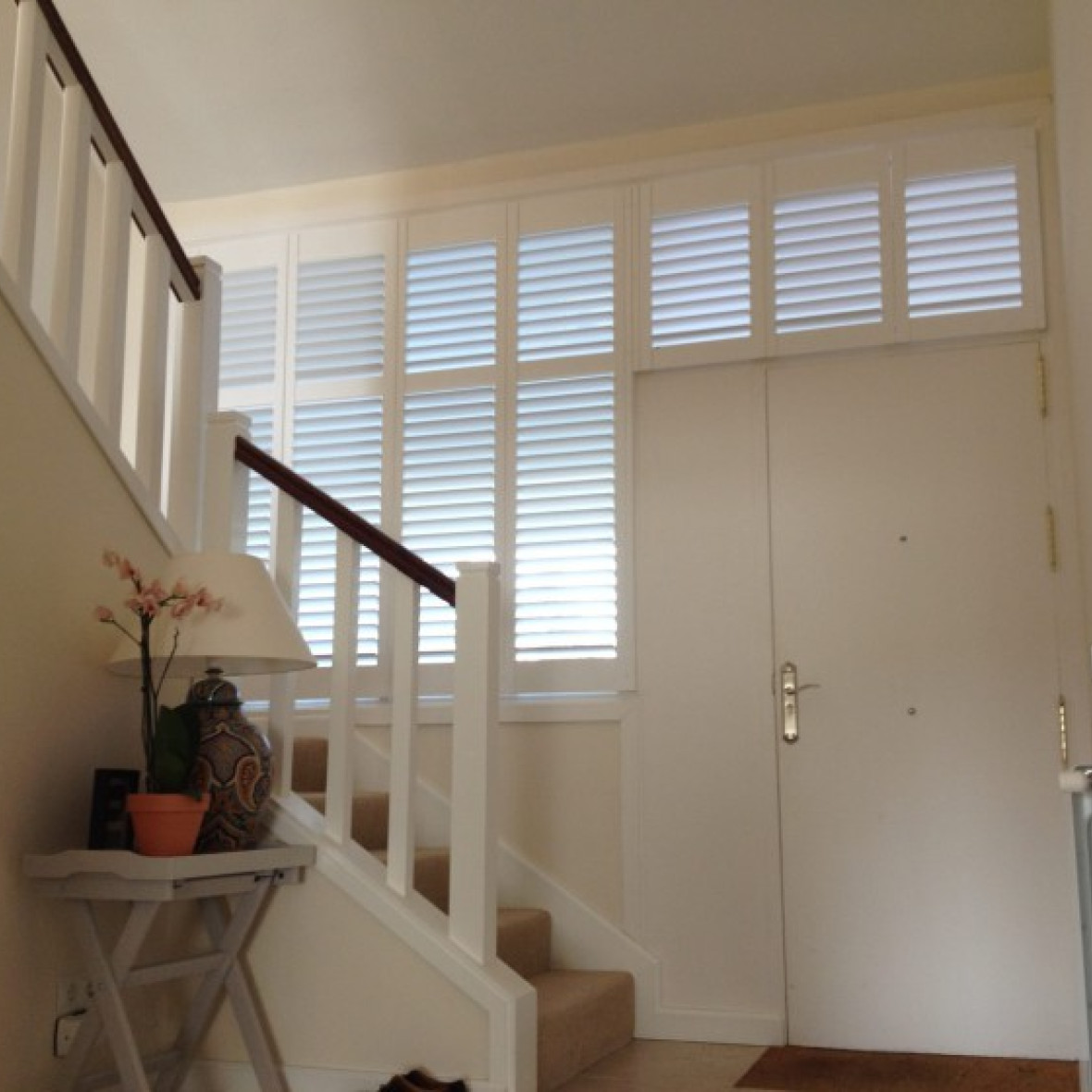 Shutters voordeur Spanje